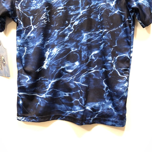 Mossy Oak Fishing Short Sleeve Rash Guard Blues Youth 10-12 New - Picture 15 of 16
